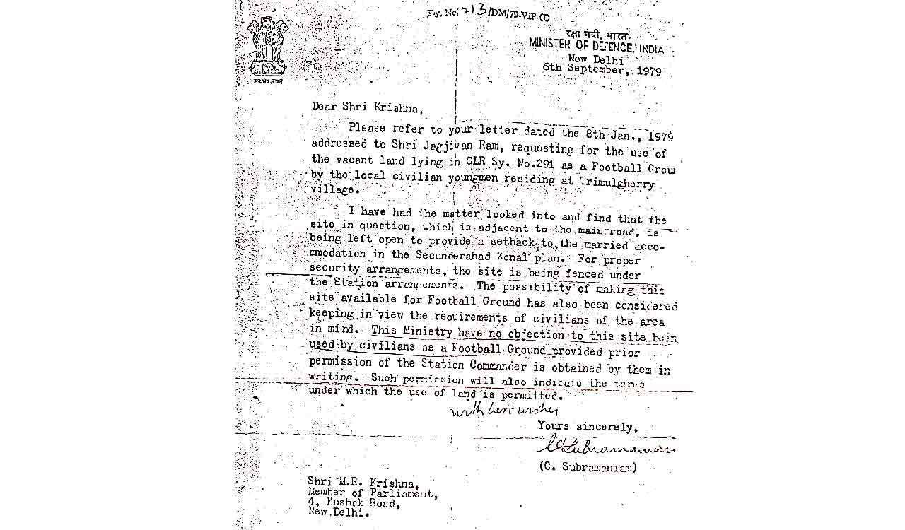 HMDA digs up iconic Trimulgherry football ground for SCB elevated corridor