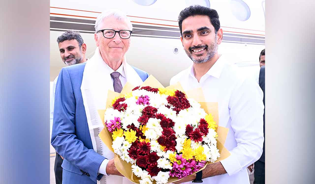 Microsoft founder Bill Gates arrives in Andhra  