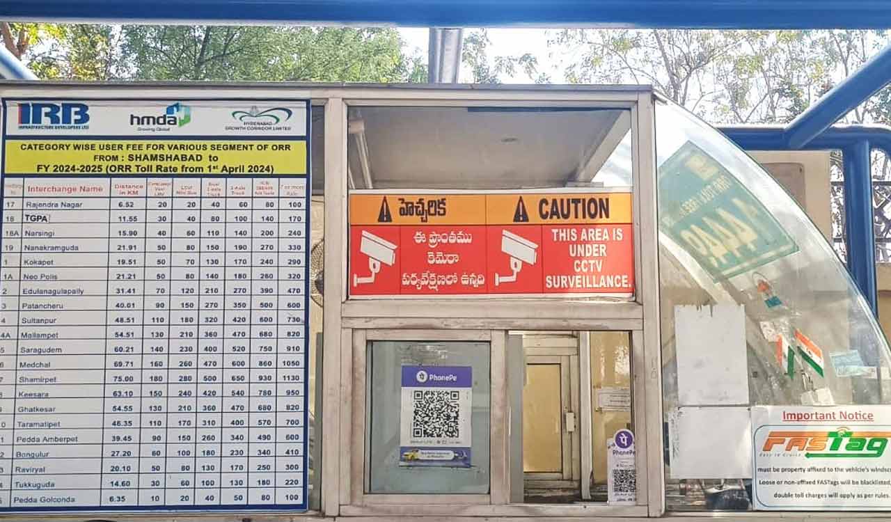Hyderabad: QR code-based payments to be implemented in 19 ORR Interchange Toll Plazas from April 1