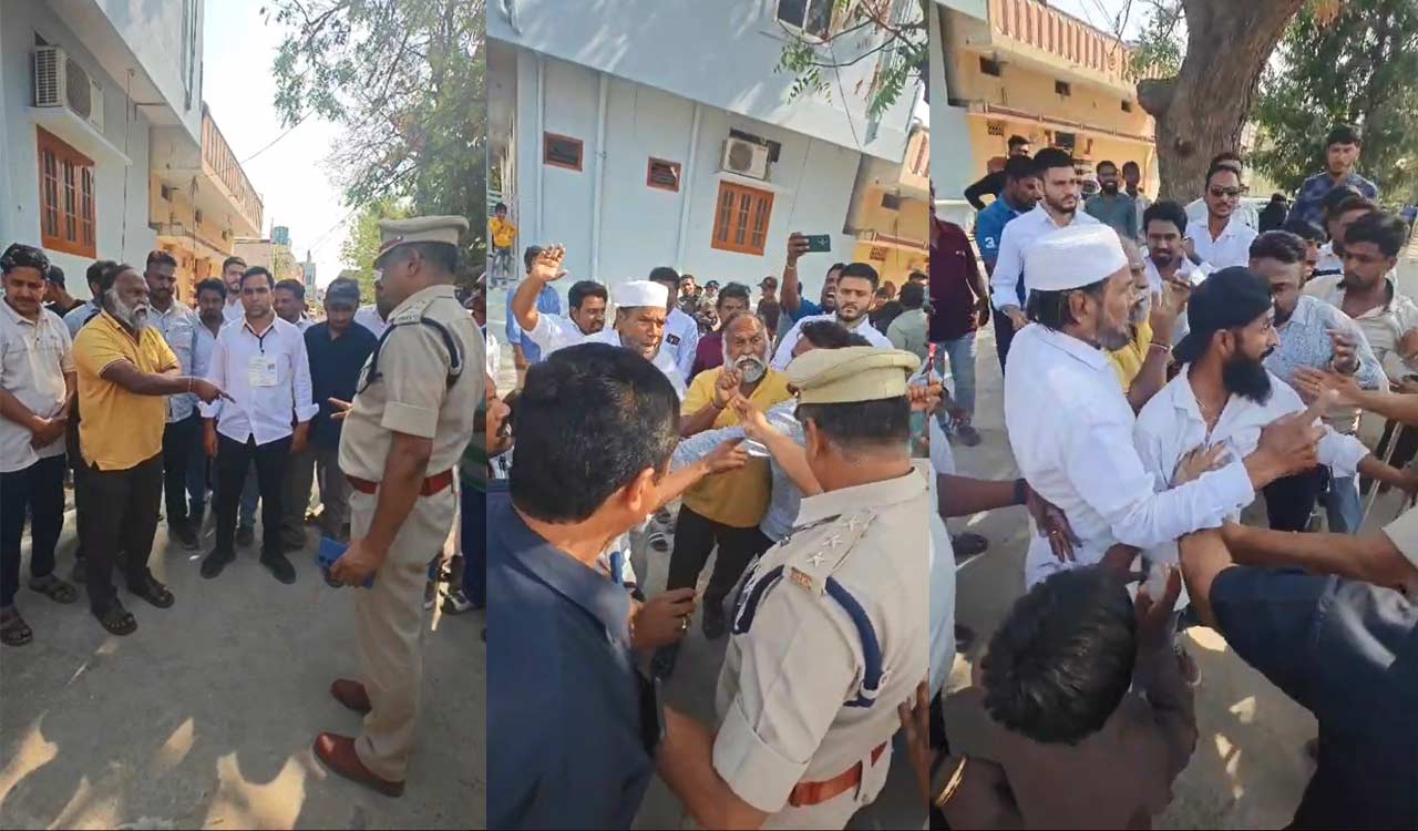 Jagga Reddy threatens police inspector, attempts to barge into polling station