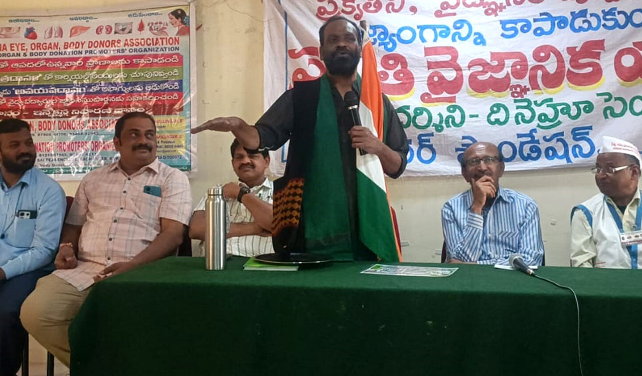 Scientific perspective key to human progress, says poet Dr. Jayaraju