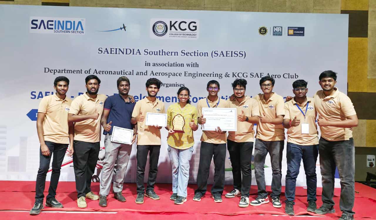 MLRIT students win second prize at SAE Drone Development Challenge 2025–26