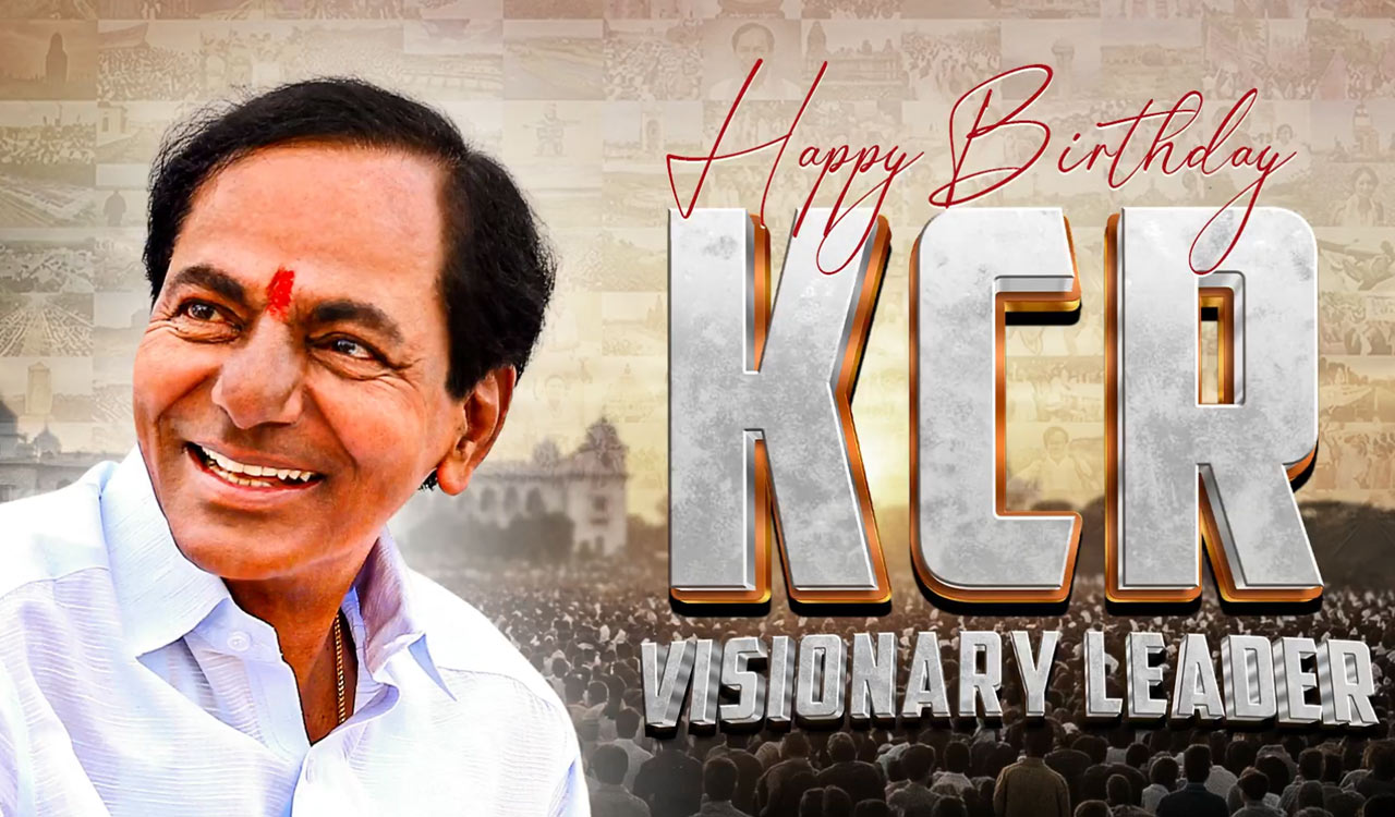 Leaders across party lines greet KCR on 72nd birthday