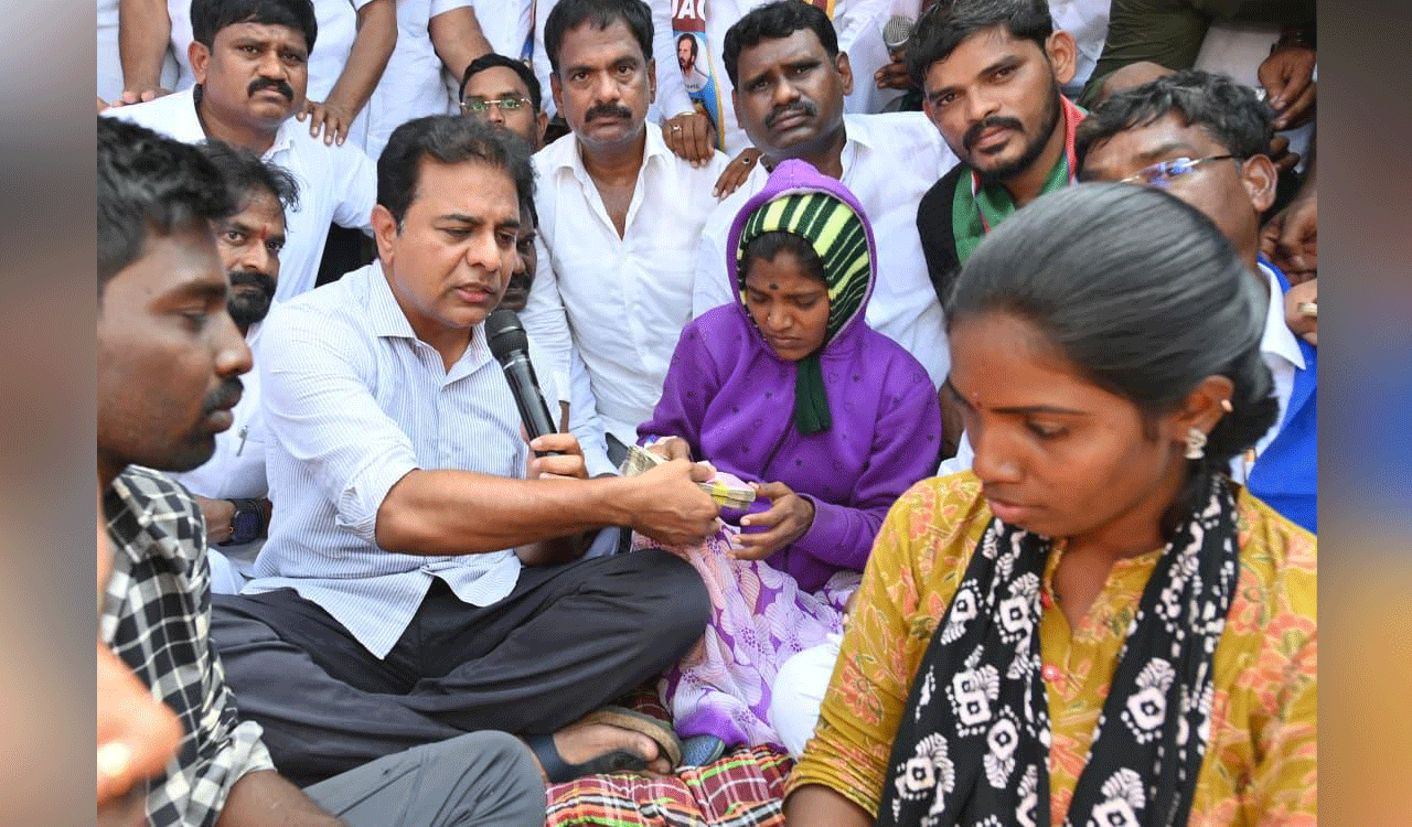 KTR to interact with displaced families in Khammam on Thursday