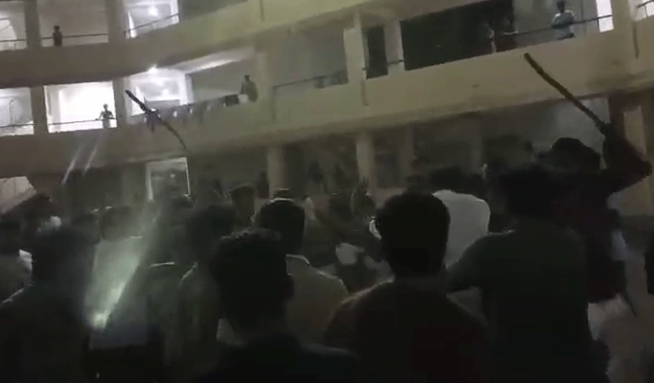 Students clash at Kakatiya University over sharing leftover chicken