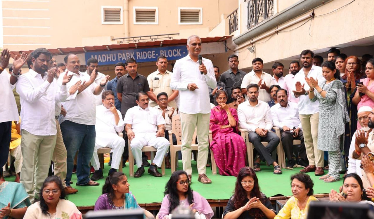 Harish Rao alleges real estate agenda behind Musi project, demands withdrawal of eviction notices