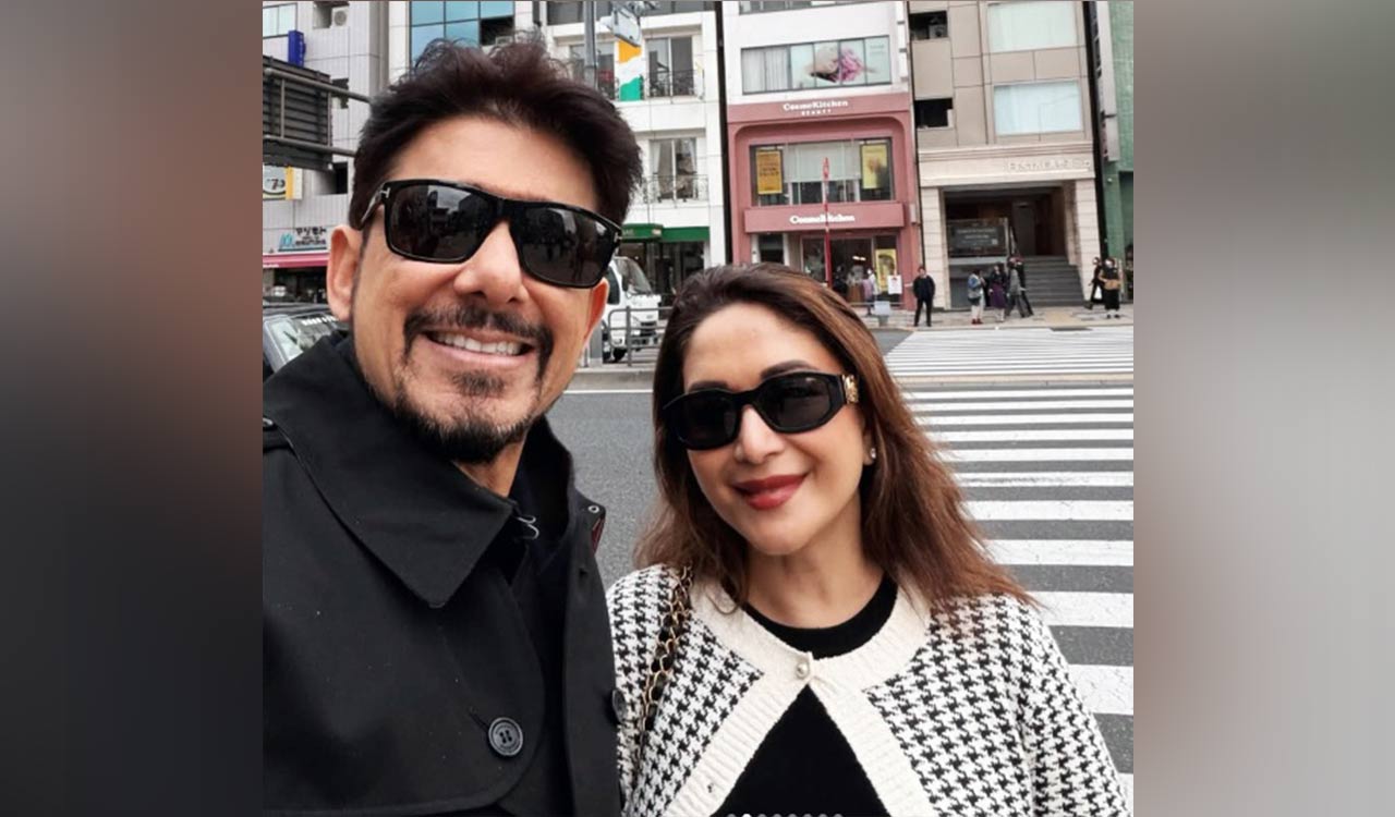 Madhuri Dixit experiences the world’s busiest street – Shibuya Crossing in Japan