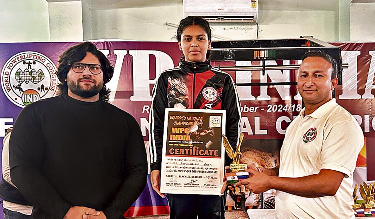Vanisha Rao wins gold at National Powerlifting Championship