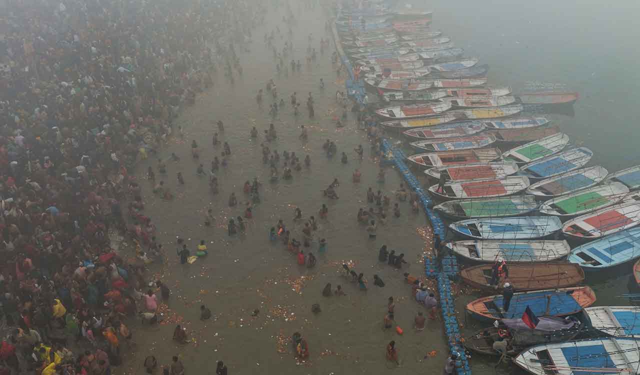 Magh Purnima: Around 1.5 cr devotees take holy dip in Ganga at Prayagraj
