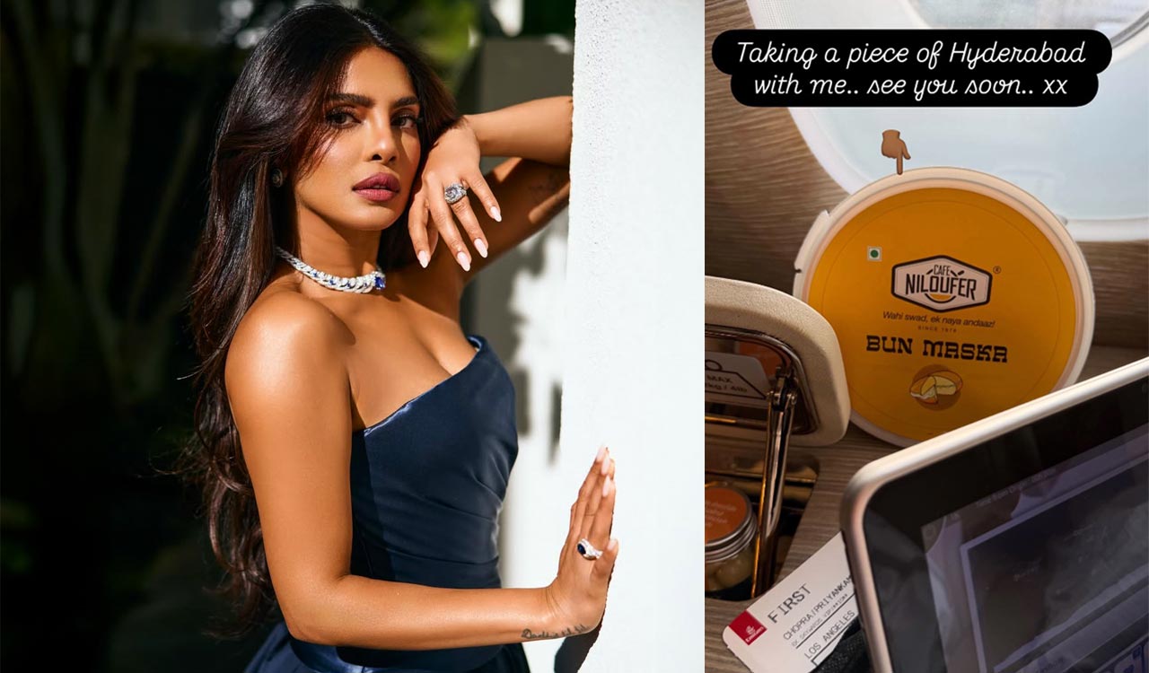 Priyanka Chopra takes a piece of Hyderabad home as she wraps up film shoot