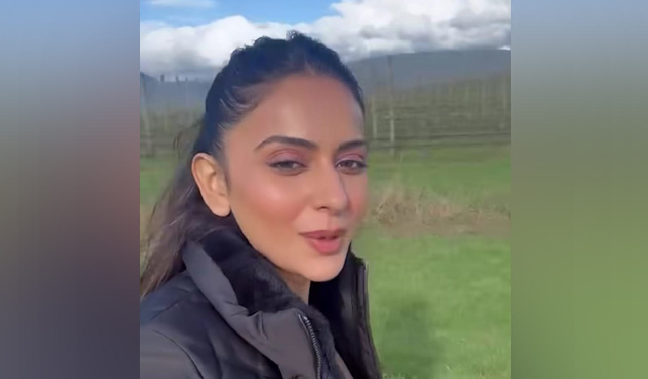 Rakul Preet Singh shares fun BTS moments from chilly outdoor shoot