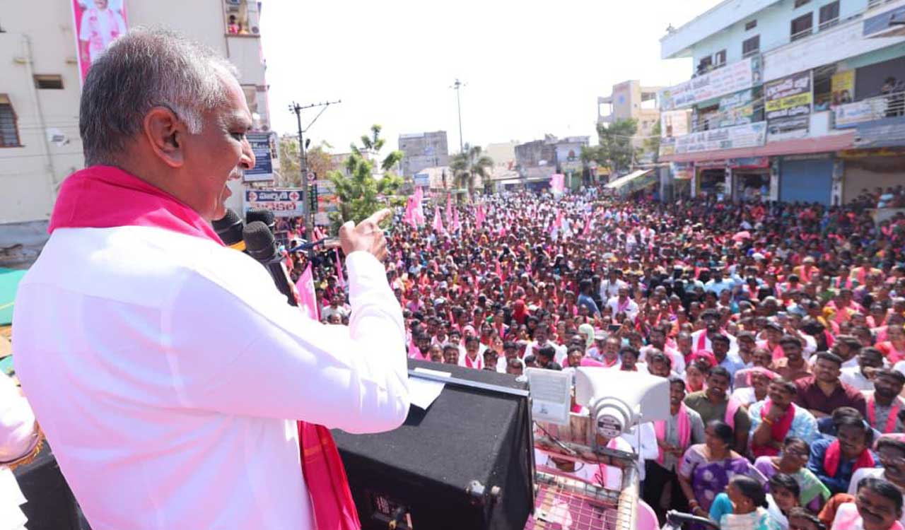 Revanth Reddy jittery of campaigning in erstwhile Medak, says Harish Rao