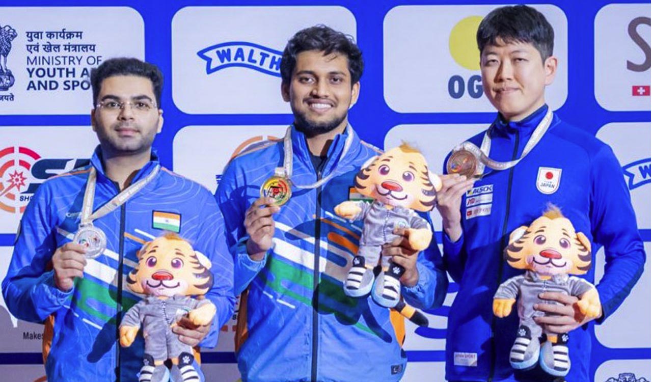 Rudrankksh Patil wins gold in Asian Championship men’s 10m air rifle
