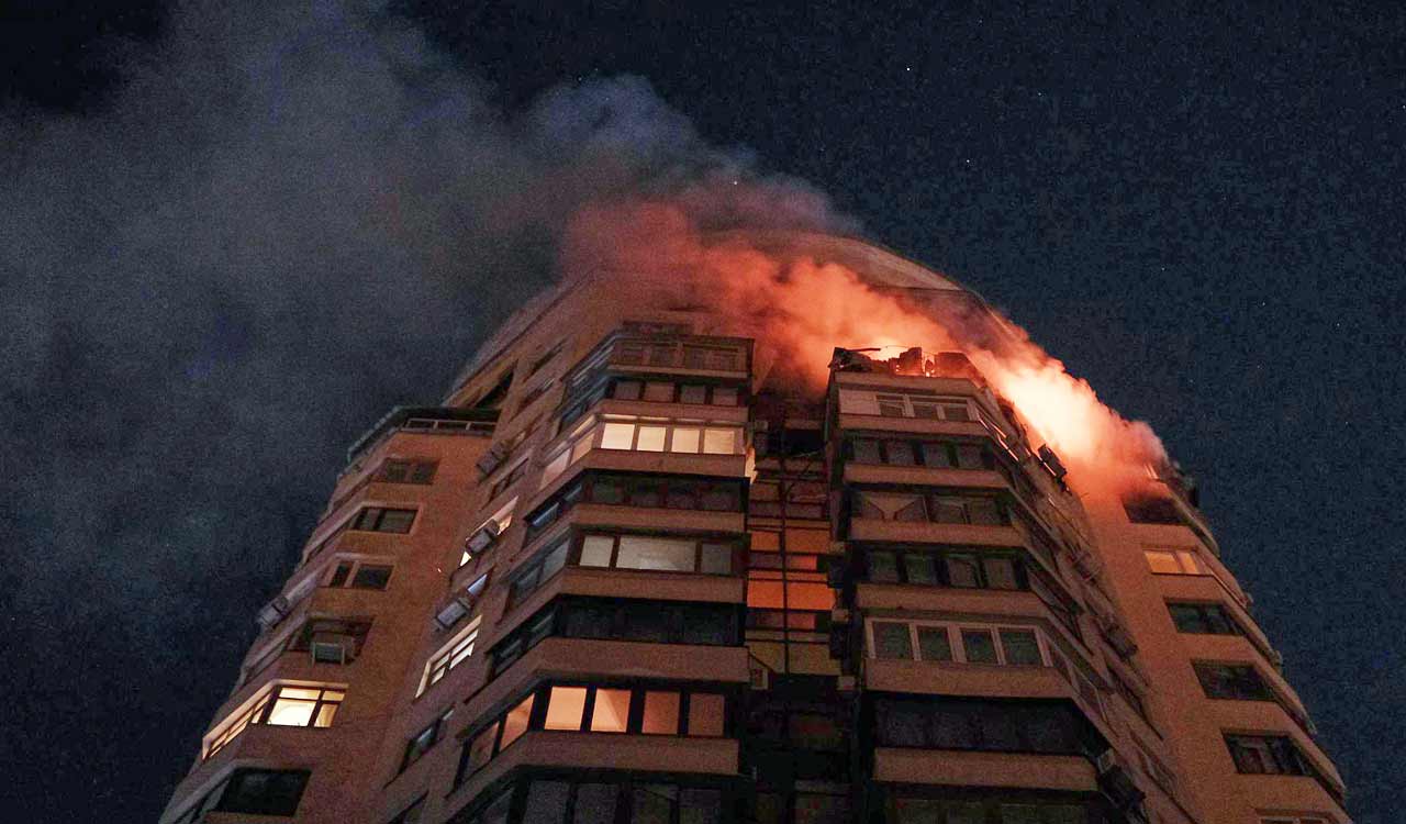 Russia launches massive drone, missile attack on Ukraine ahead of talks