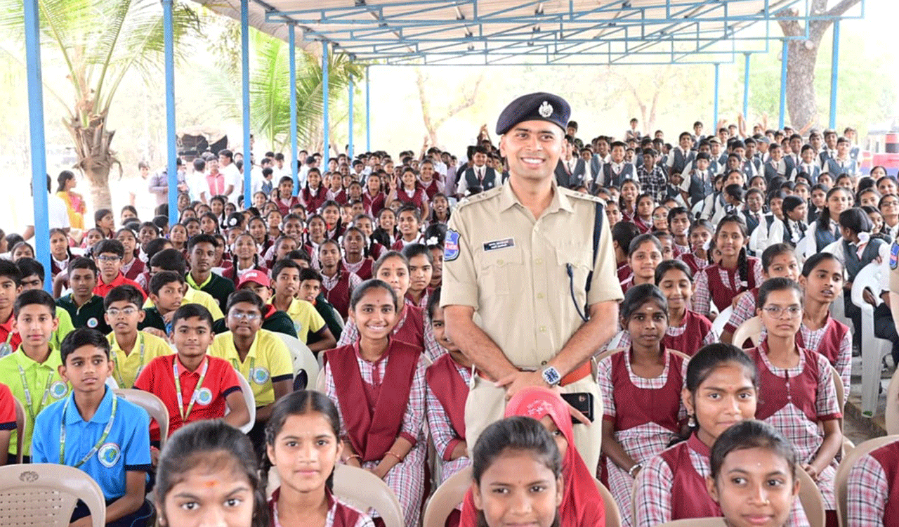 Adilabad police launch Khaki Kids initiative to promote road safety, curb cyber crimes