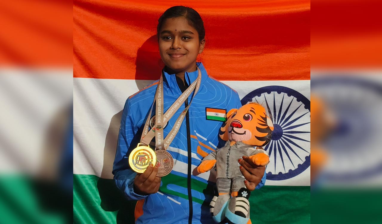 Telangana’s Dhavalika wins bronze as India shines in junior shooting events
