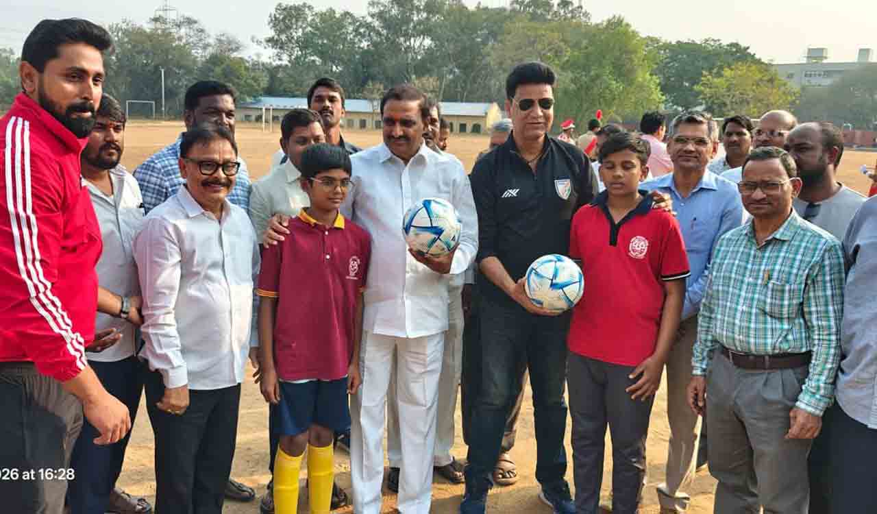 TFA distributes over 19,500 footballs to 3,171 schools across Telangana