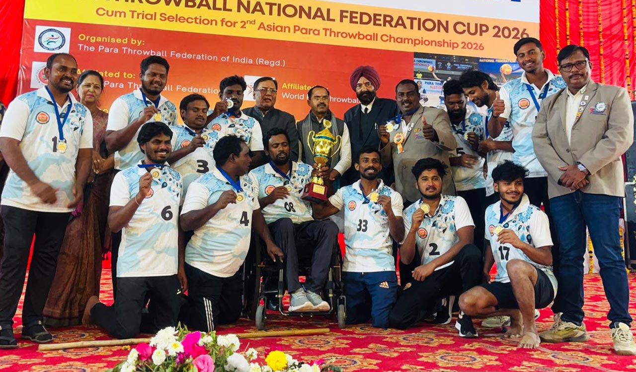 Telangana men finish second, women third in Para Federation Cup
