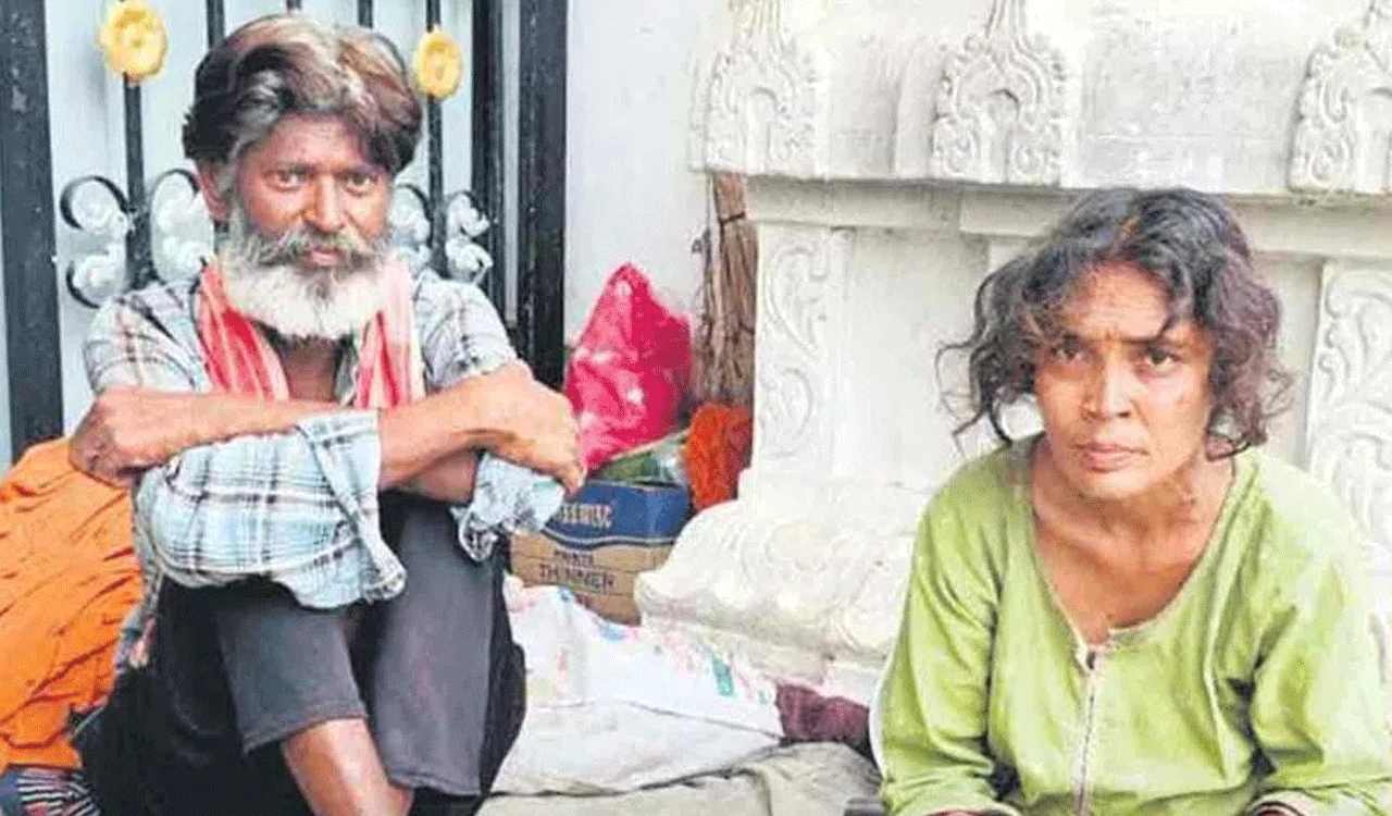 From courtroom to temple steps: Advocate, wife turn to begging for survival in Vemulawada
