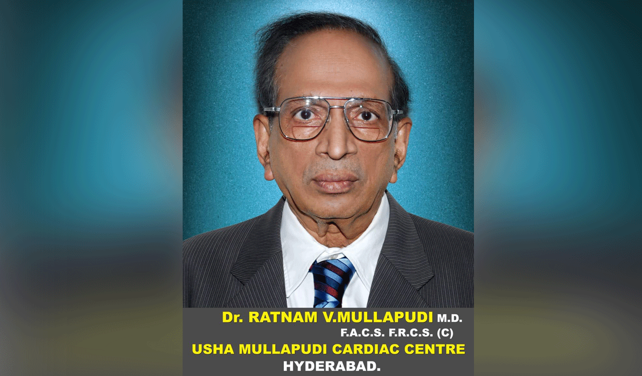 Dr Ratnam V Mullapudi, managing trustee of Usha Mullapudi Centre, passes away