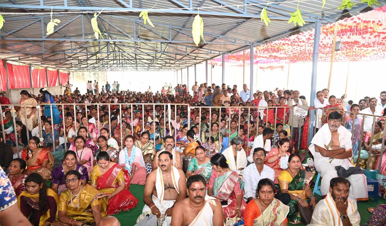 Over 50,000 devotees throng Gangapur temple in Asifabad