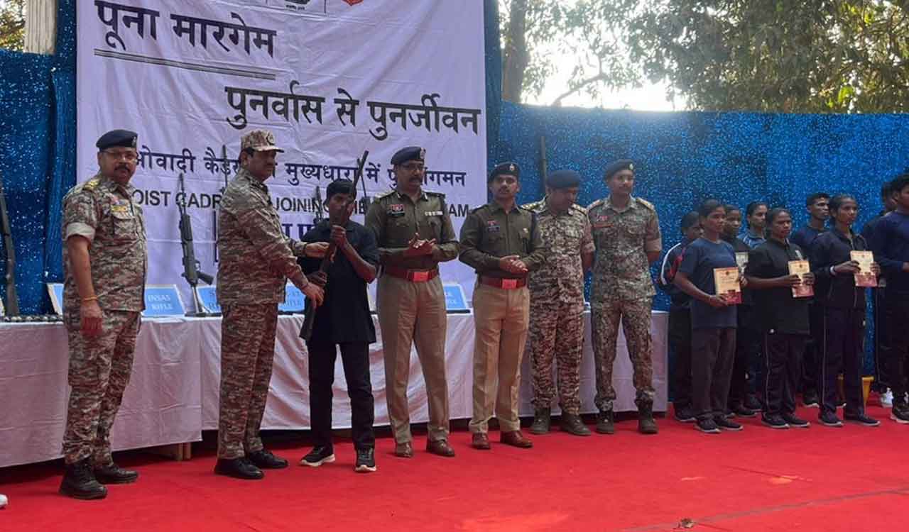 51 Maoists, including 34 women, surrender in Chhattisgarh
