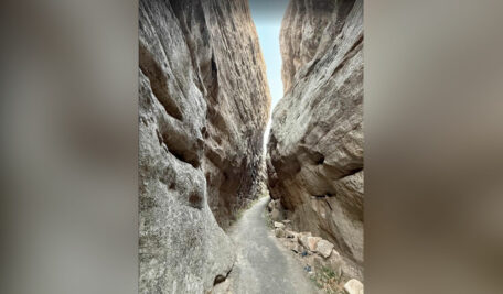 Pandavas Cave, a Slot Canyon 