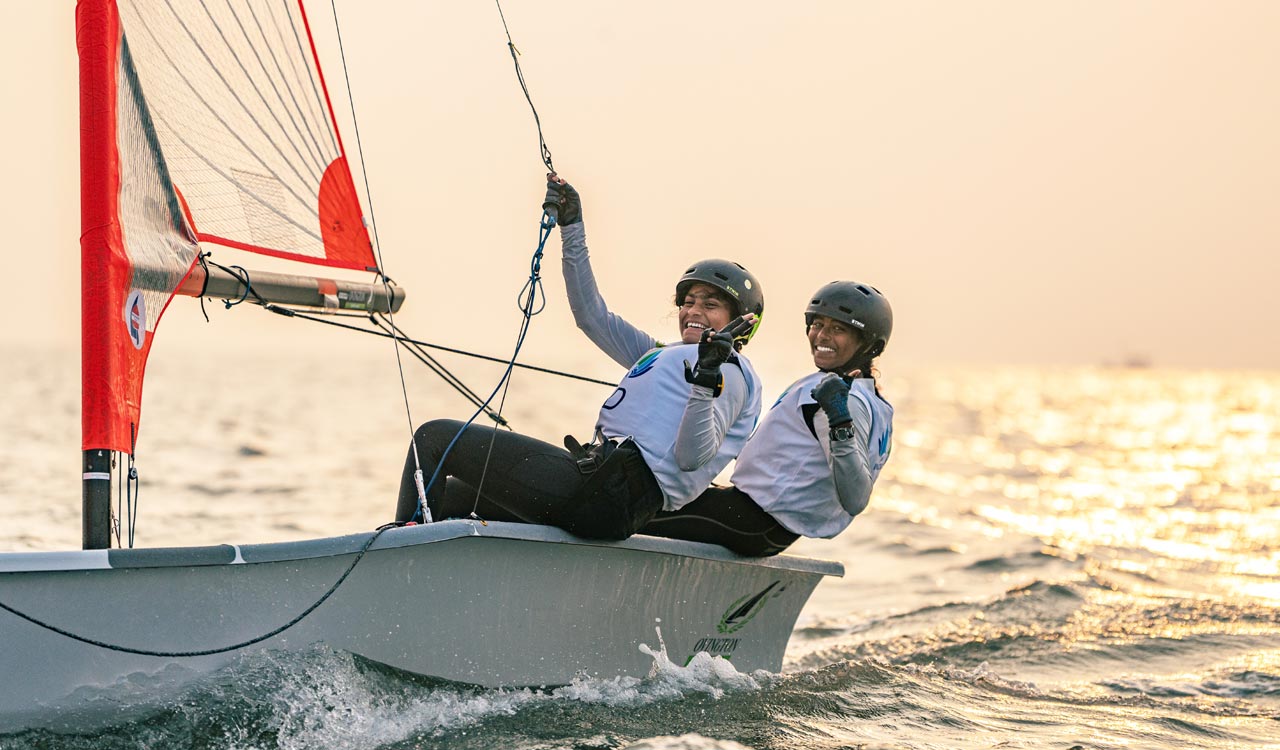 Hyderabadi sailors Suragani, Lahari in cruise mode