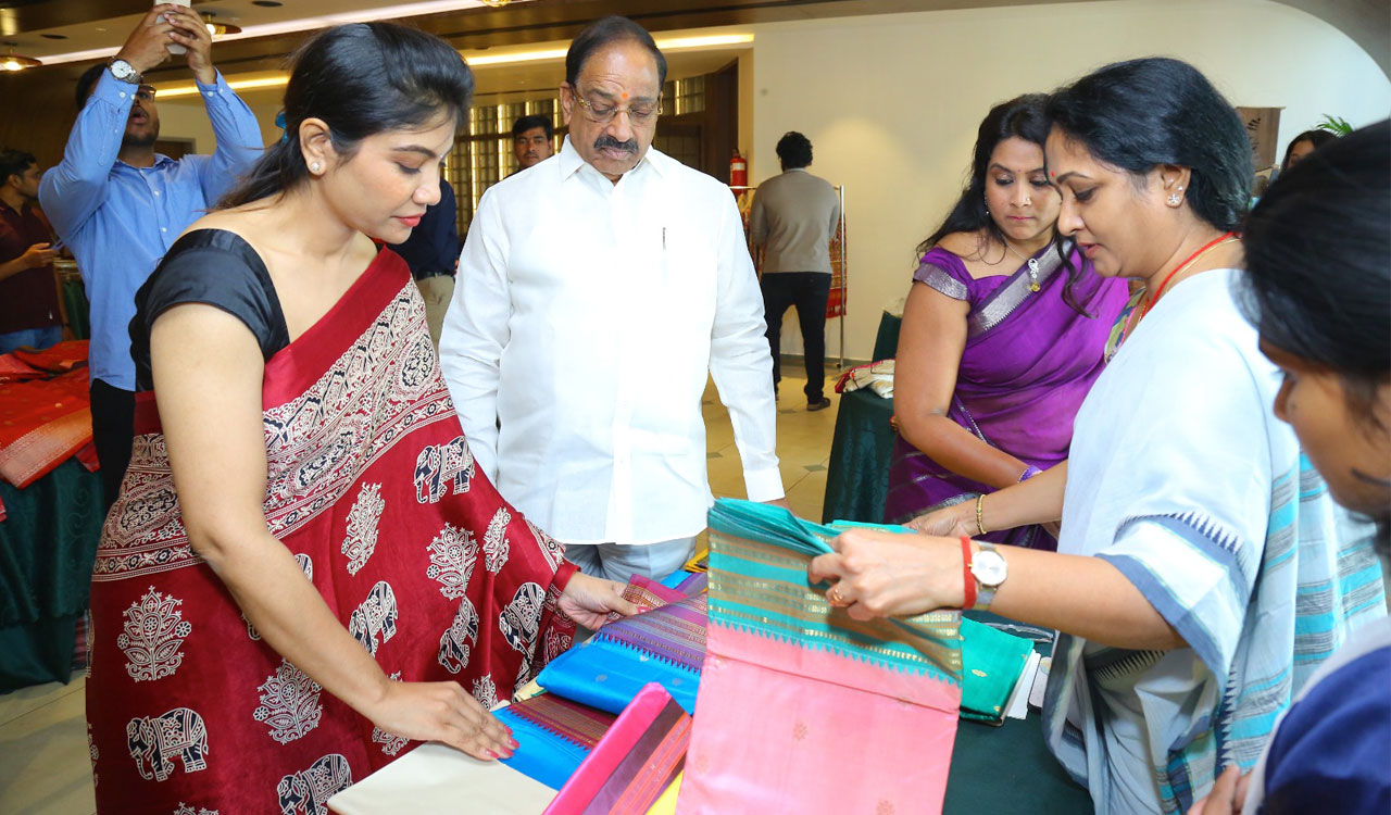 Evvah – Weavers Hub exhibition showcases over 1,000 handloom sarees in Nanakramguda