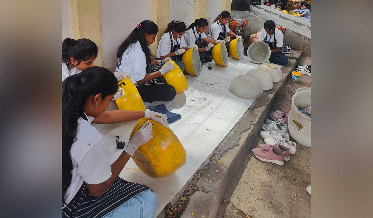 Hyderabad NGOs place water bowls to help birds, stray animals beat summer heat