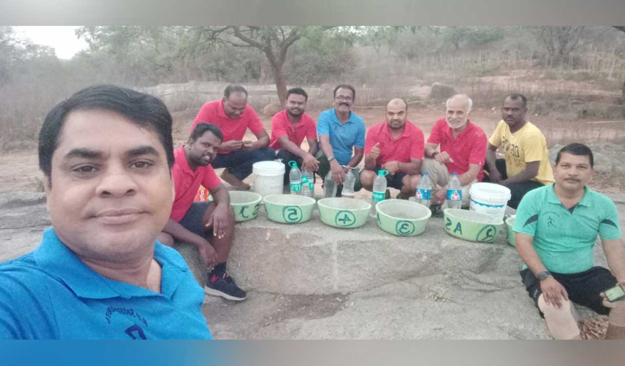 Hyderabad NGOs place water bowls to help birds, stray animals beat summer heat