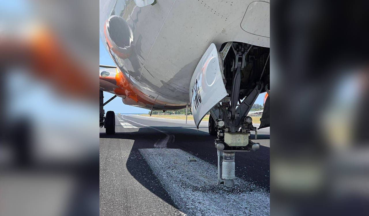 Air India Express flight from Hyderabad suffers landing gear collapse at Phuket