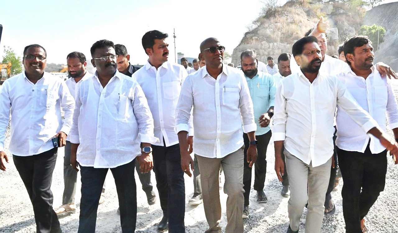 BRS demands action against illegal quarry linked to Minister’s firm in Manasa Hills