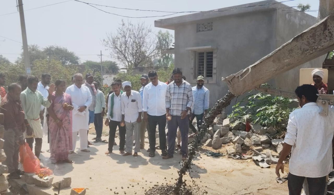 MPLADS funds used for road project in Aswaraopalli