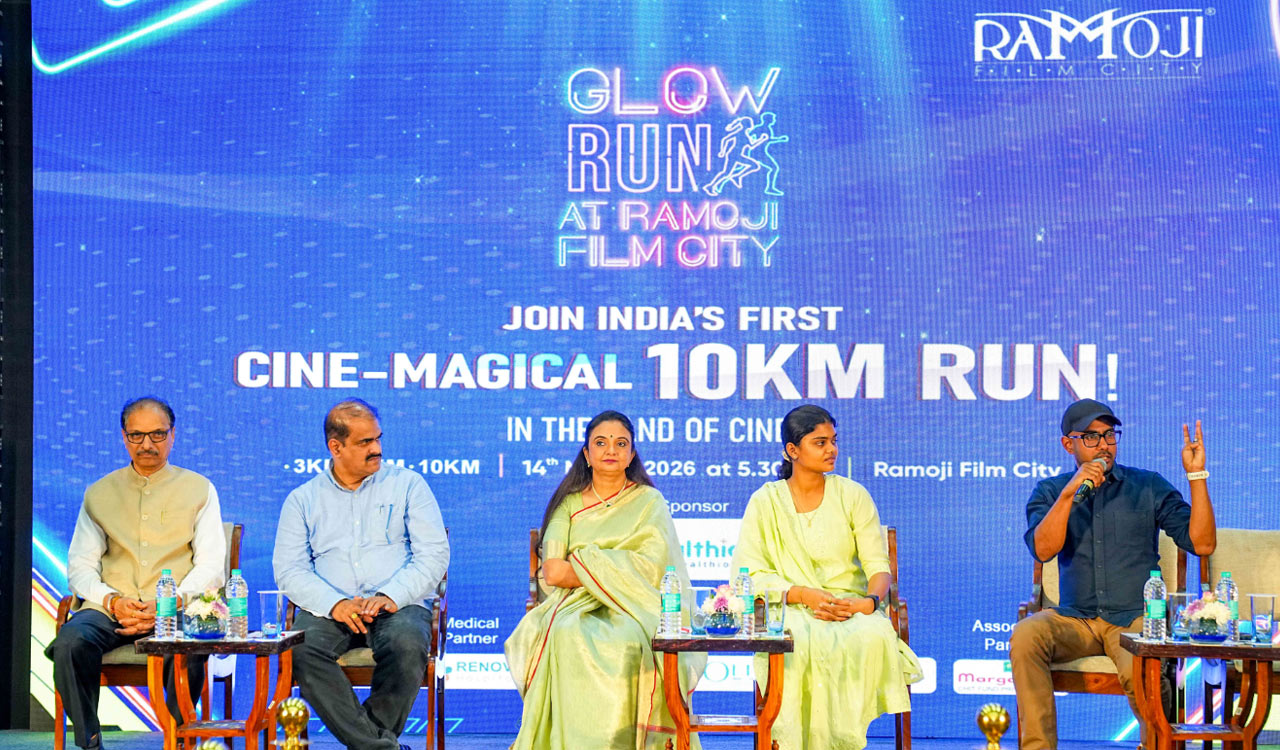 India’s First Cine-magical ‘Glow Run’ at Ramoji Film City on March 14