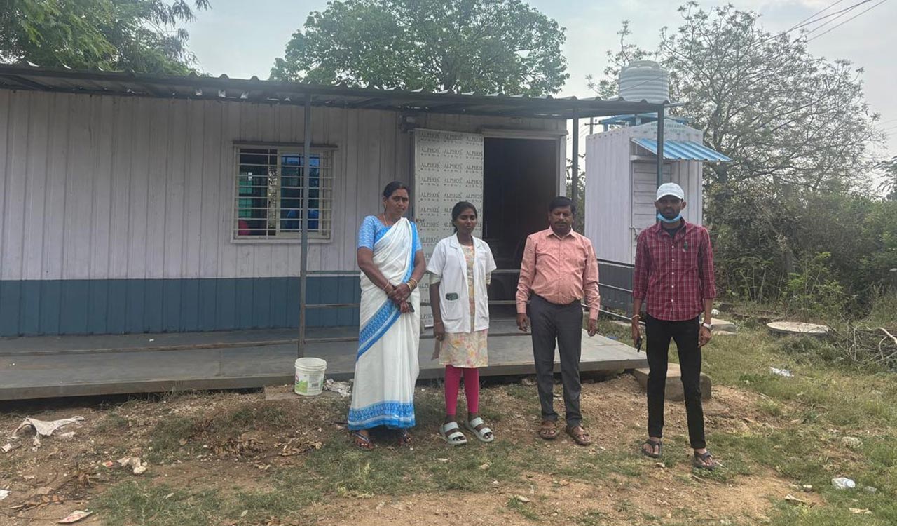Two container hospitals set up in remote agency villages in Khammam
