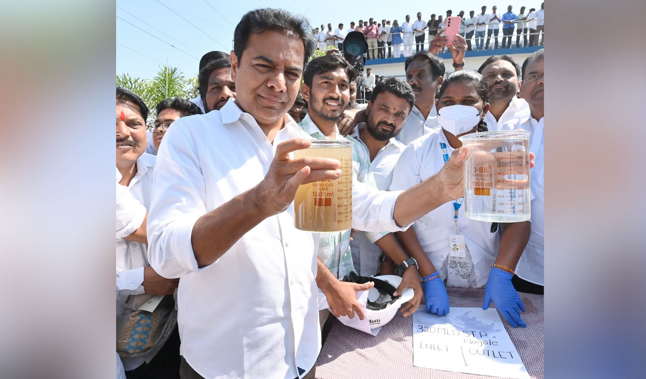 KTR attacks Congress Bulldozer model for Musi development, dares govt to build houses first