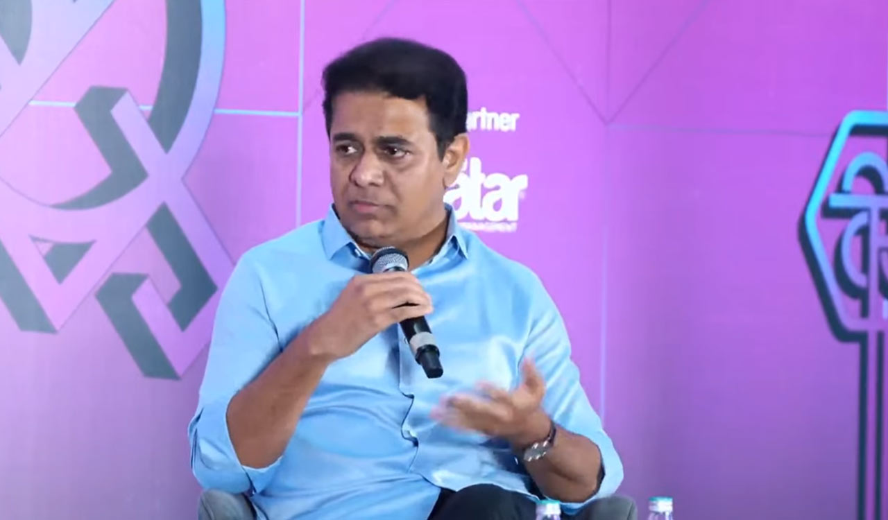 KTR leaves for US tour, to address Columbia India Business Conference