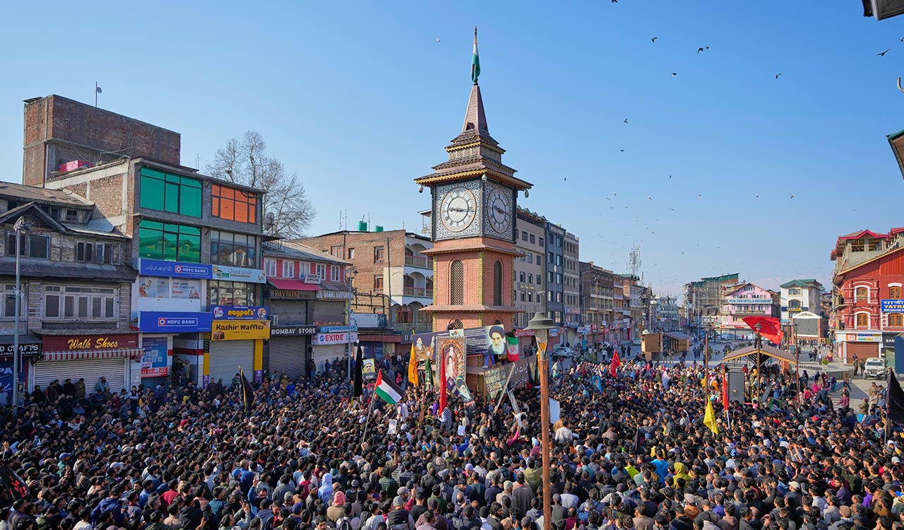 Protests break out in Kashmir against killing of Iranian leader Khamenei