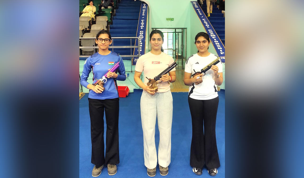Olympian Manu Bhaker reigns supreme in 10m pistol finals