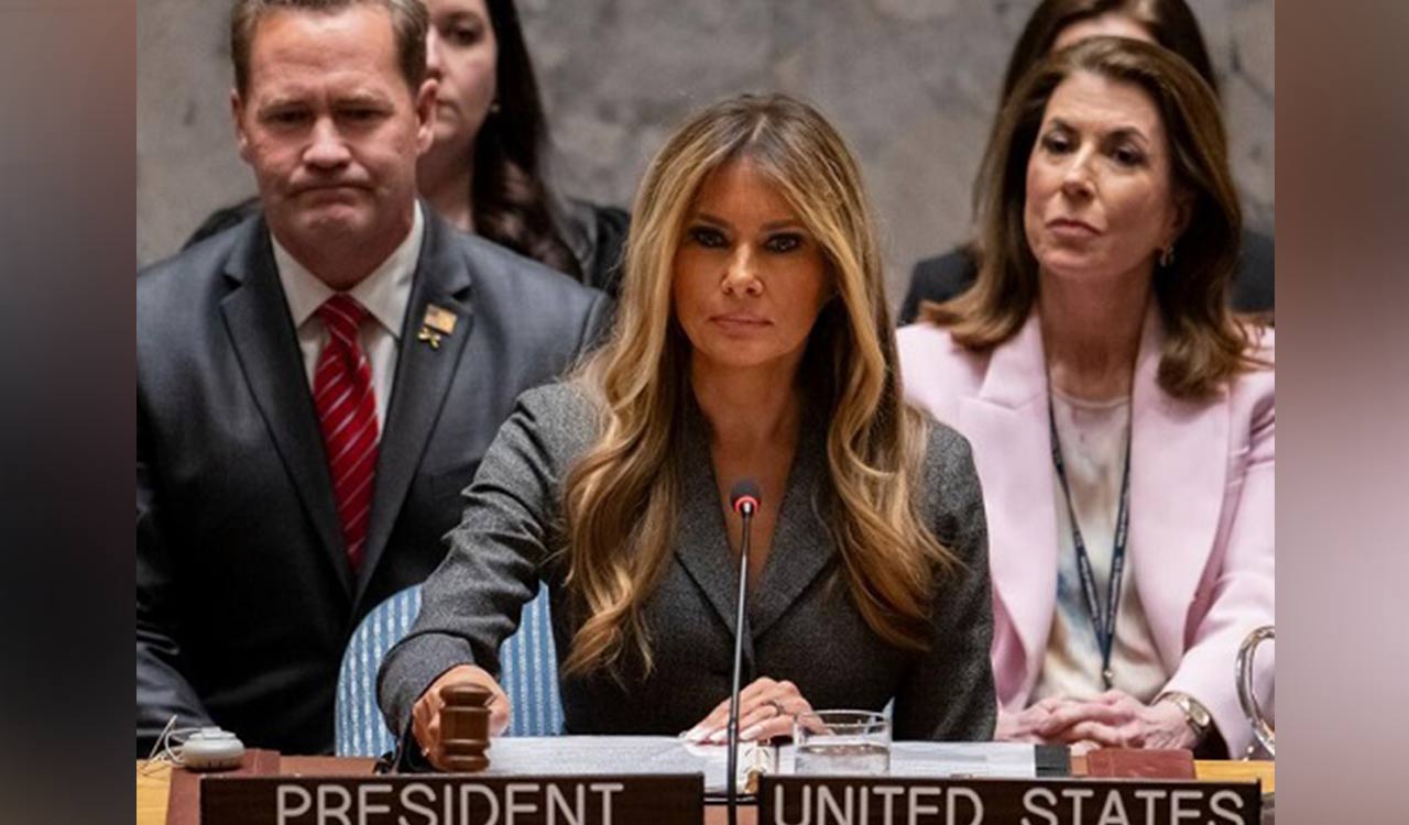 Melania Trump expounds idea of ‘single digital nation-state’ at historic UNSC meet 