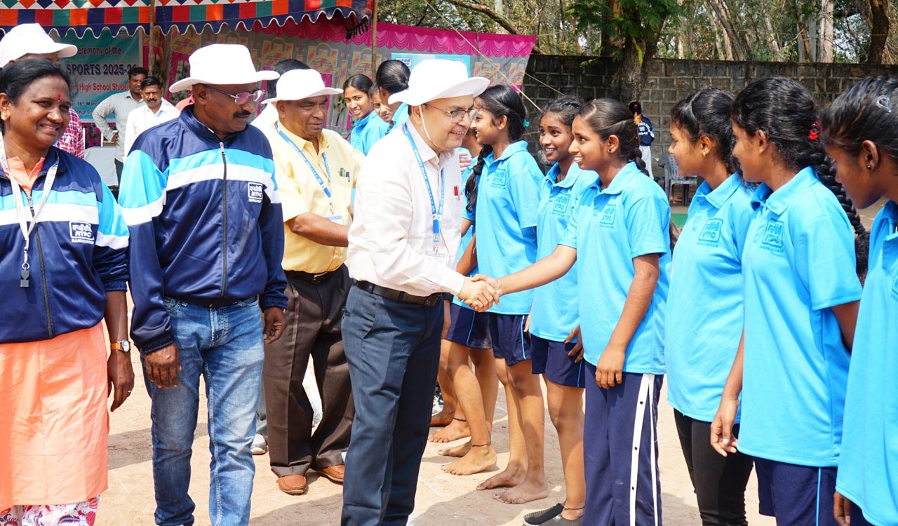 NTPC hosts Rural Sports Meet for government school students in Peddapalli