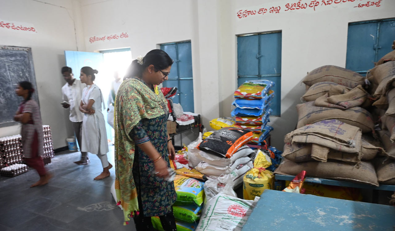 Nirmal Collector inspects KGBV, instructs officials to raise education standards