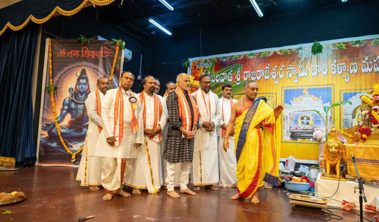 Telangana NRIs celebrate Vemulawada Rajanna kalyanam in Oman