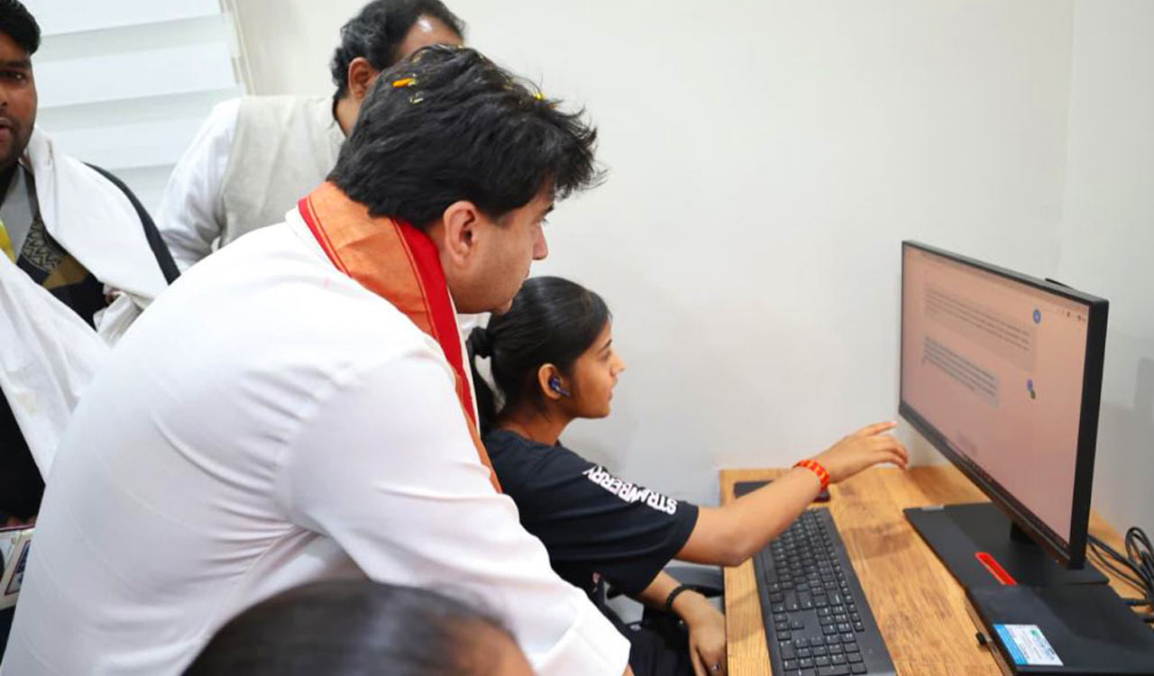 Scindia launches ‘phygital’ service centre to deliver digital services in rural India