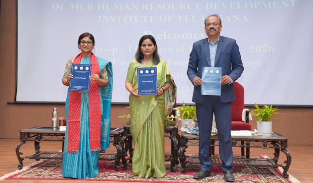 Telangana Group-I officers begin foundation course at Dr MCR HRD Institute