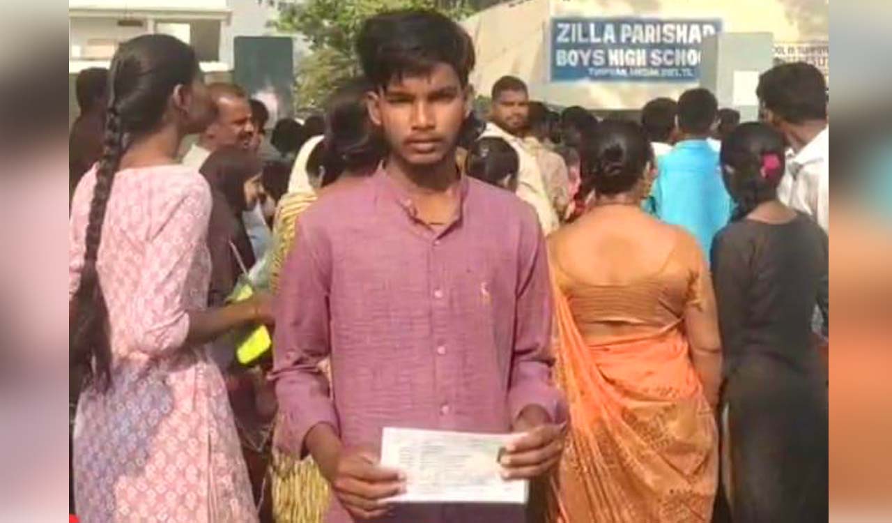 Son appears for SSC exam hours after father dies in road accident in Medak