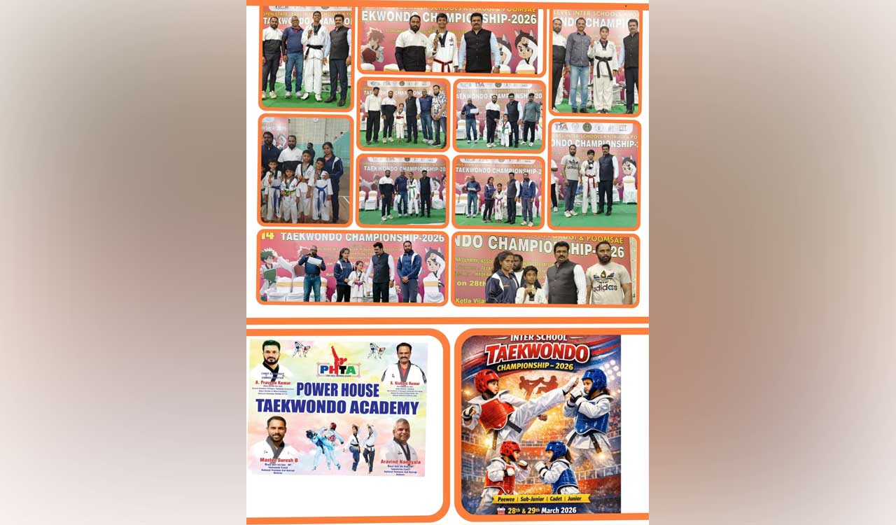 Power House Taekwondo’s little champs shine at 14th Telangana Open State Championship 2026