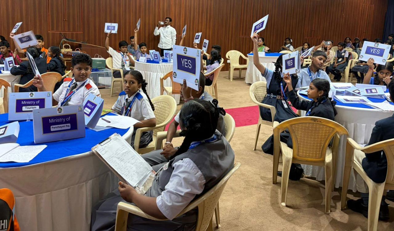 Hyderabad students take part in youth parliament initiative