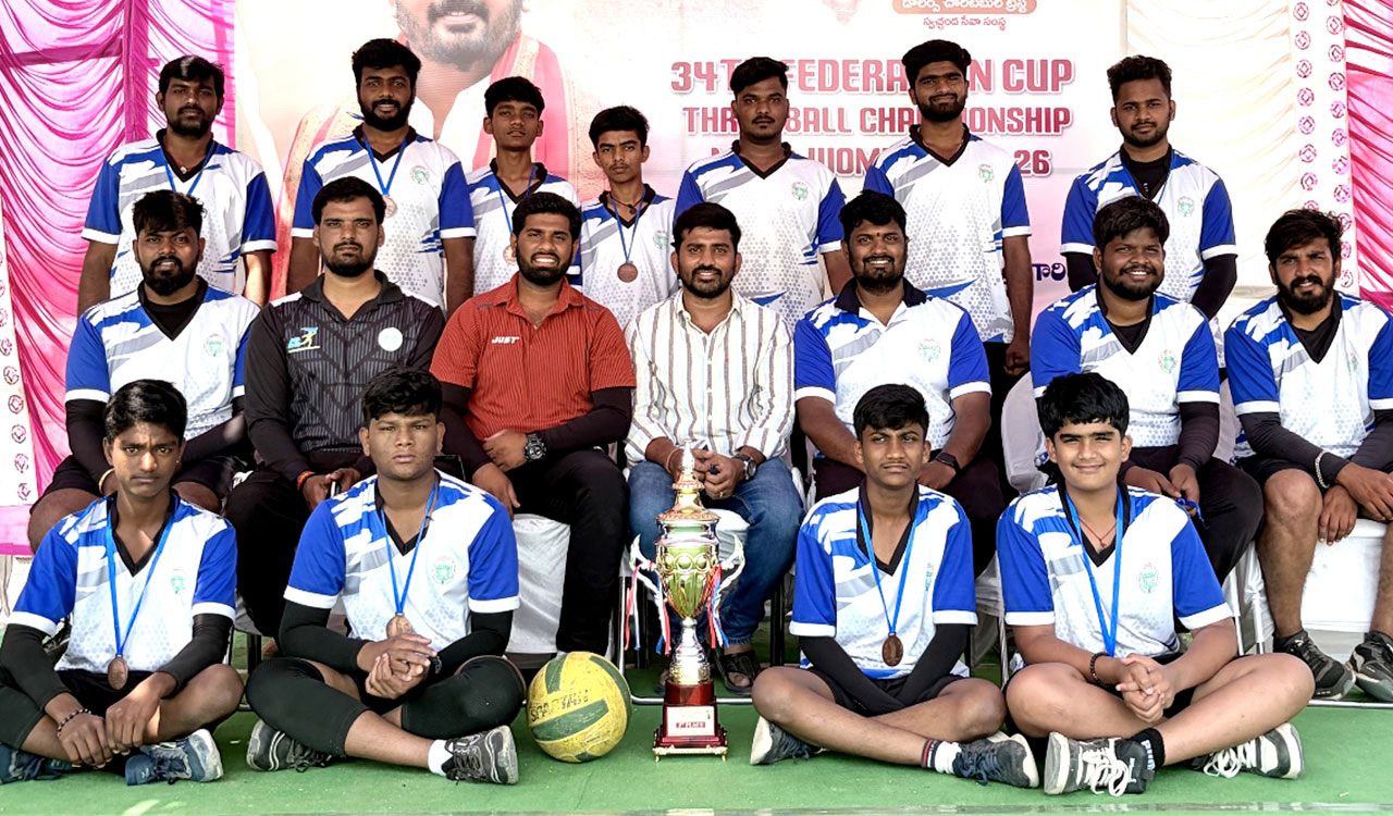 Telangana wins bronze in 7th South Zone Throwball Championship